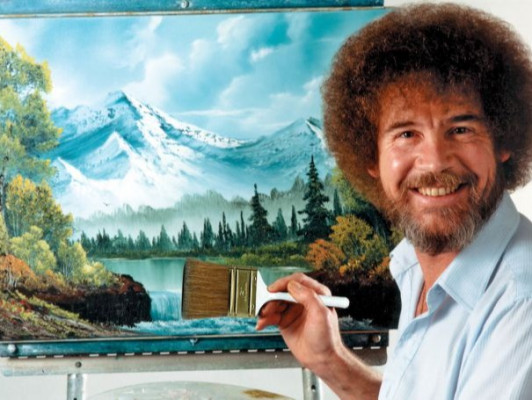 Bob Ross - schilderworkshop - voorjaar